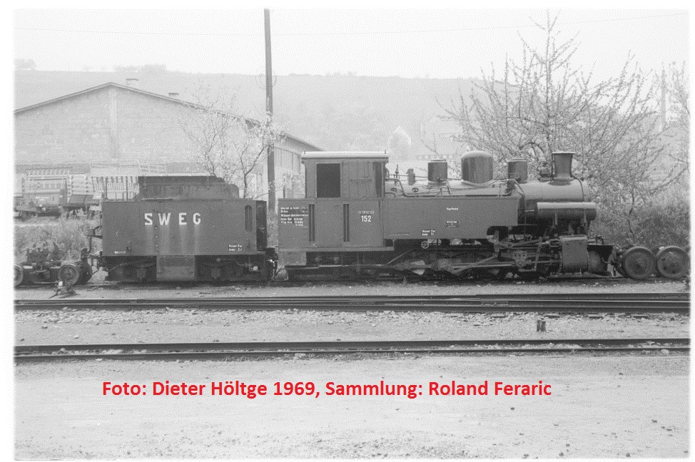 Lok 152 Drzbach im Jahr 1969 Dieter Hltge