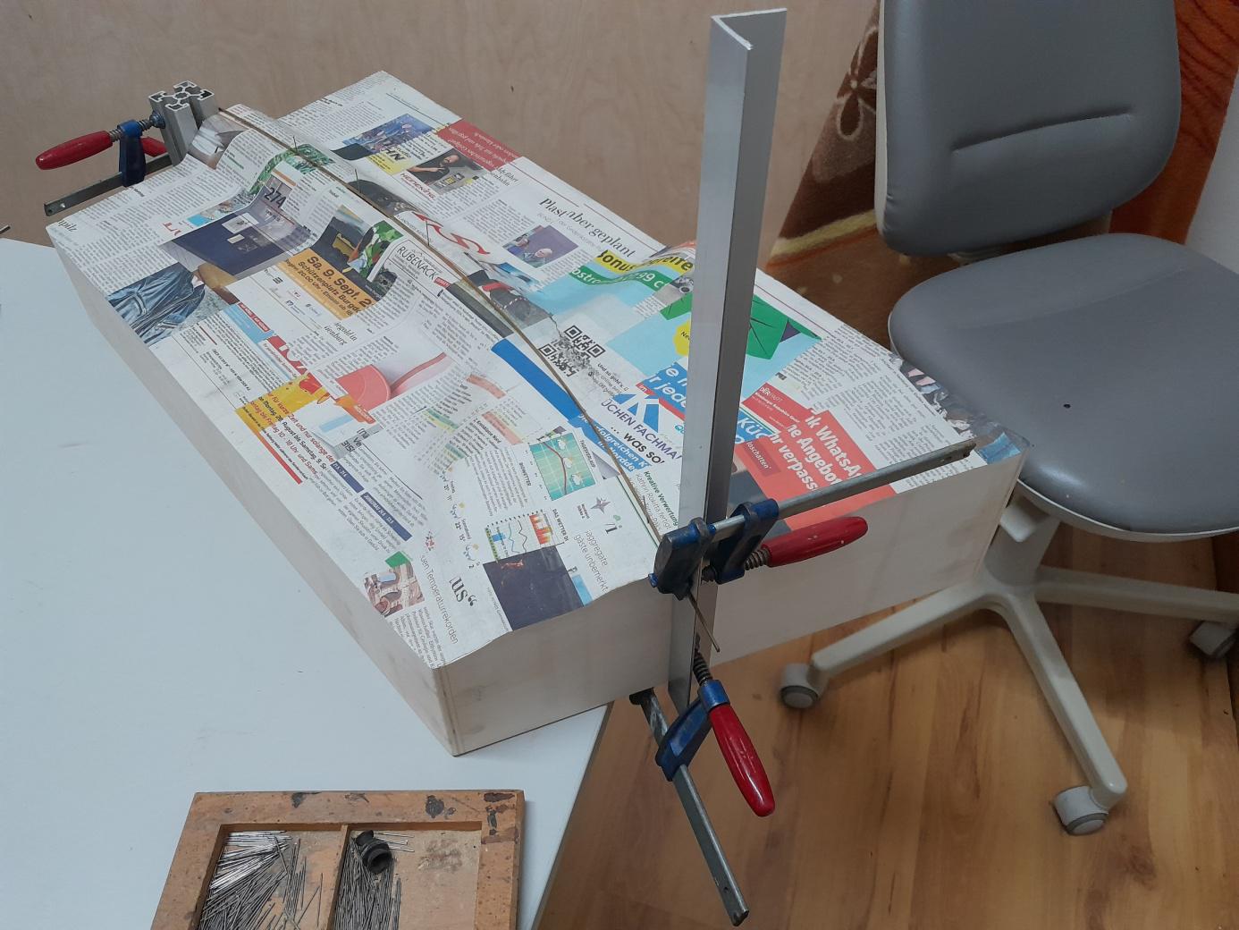 Anzeichnen der Gleislage 